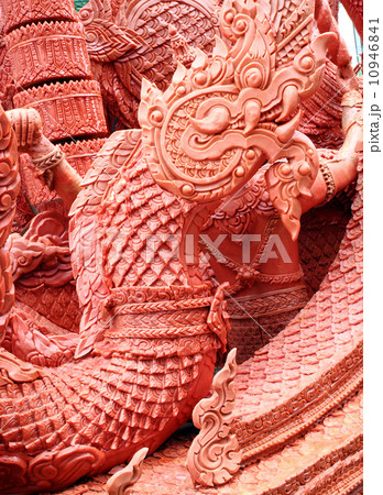 King of Naga carving candle festival 10946841