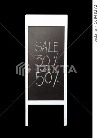 30 and 50 discount sign written with chalk 30 and 50 discount sign written with chalk 10948272