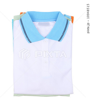 stack of folded polo shirt stack of folded polo shirt 10948515