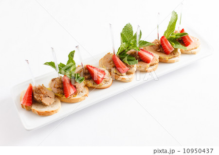 appetizer with strawberry appetizer with strawberry 10950437