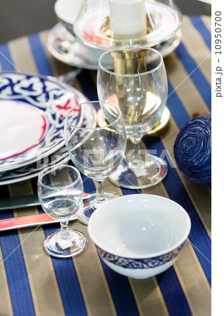 .Ceramic tableware on the table .Ceramic tableware on the table 10950700