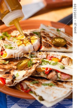tortilla with vegetables tortilla with vegetables 10951509