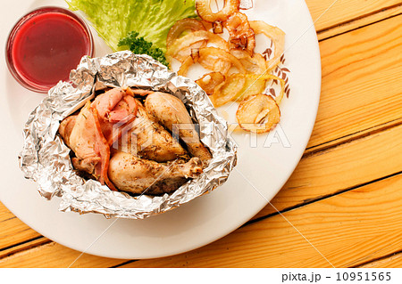 Roasted Chicken in the foil 10951565