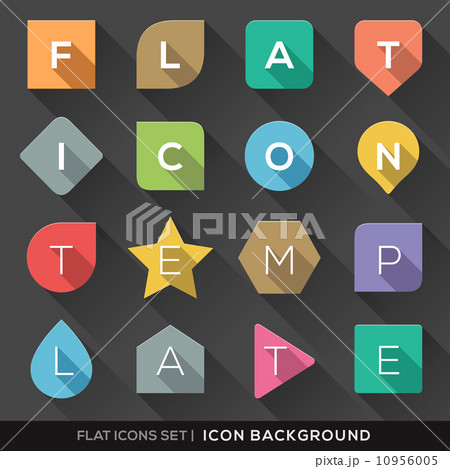 Geometric Shapes background for Flat Icons Set 10956005