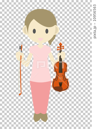 A woman with a violin A woman with a violin 10956563