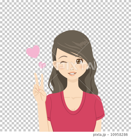 年輕的女士（手勢系列） 10958286