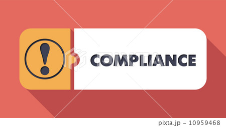 Compliance on Scarlet in Flat Design. 10959468