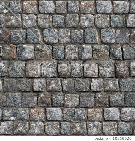 Gray Old Stone Road Surface -Seamless Texture. Gray Old Stone Road Surface -Seamless Texture. 10959620
