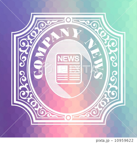 Company News. Pastels Vintage Design Concept. 10959622