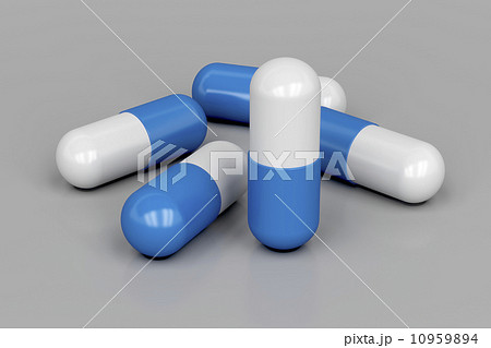 Capsules on gray Capsules on gray 10959894