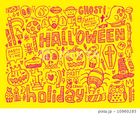 doodle halloween holiday background doodle halloween holiday background 10960285