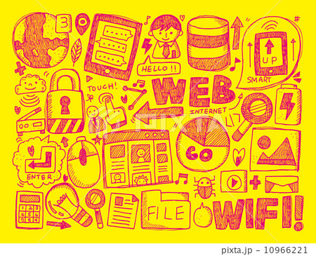 doodle internet background doodle internet background 10966221