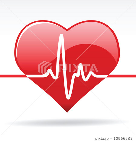 Heart with Cardiogram Heart with Cardiogram 10966535