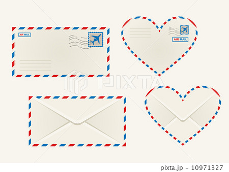 Different airmail envelopes 10971327
