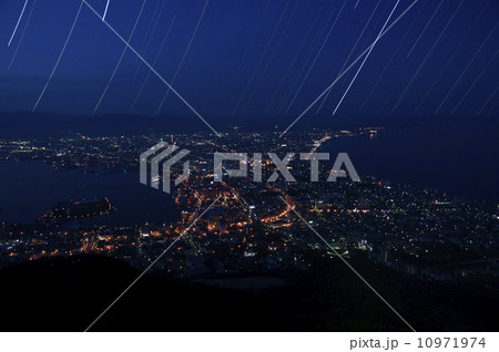 函館夜景 星空 函館夜景 星空 10971974
