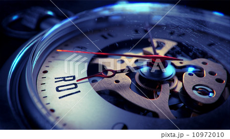 ROI on Pocket Watch Face. Time Concept. 10972010