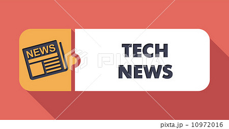 Tech News on Scarlet in Flat Design. 10972016