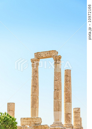 The Temple of Hercules in Amman Citadel, Al-Qasr site, Jordan. 10972166