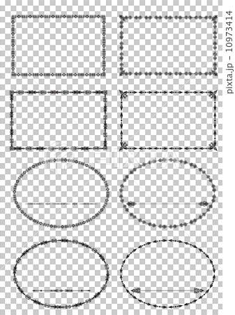 アンティーク調な飾り枠のイラスト素材