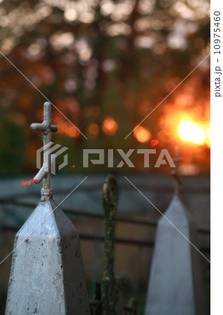 Graveyard At Sunset Graveyard At Sunset 10975460