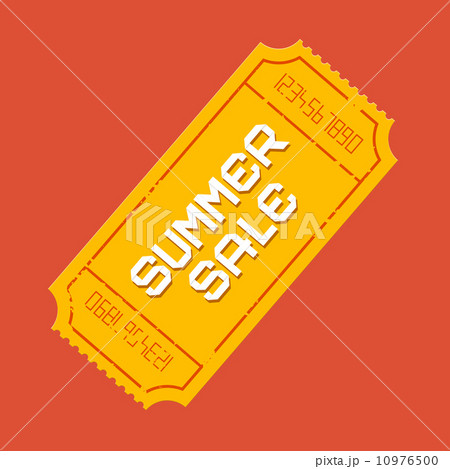 Vector Summer Sale Ticket Illustration 10976500