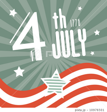 Fourth July 1776 Independence Day Retro Background 10976501