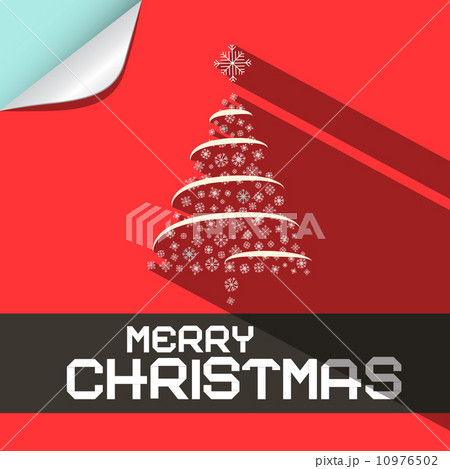 Merry Christmas Flat Design Paper Background 10976502
