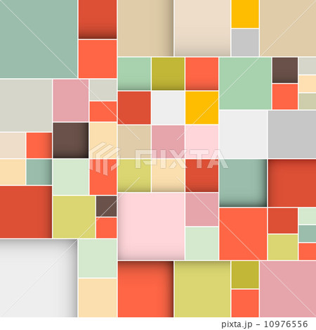 Colorful Abstract Vector Squares Retro Background 10976556