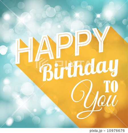 Happy birthday retro vector illustration 10976676