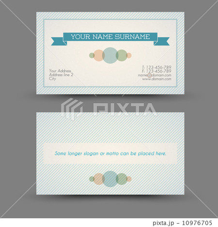 Vector old-style retro vintage business card Vector old-style retro vintage business card 10976705