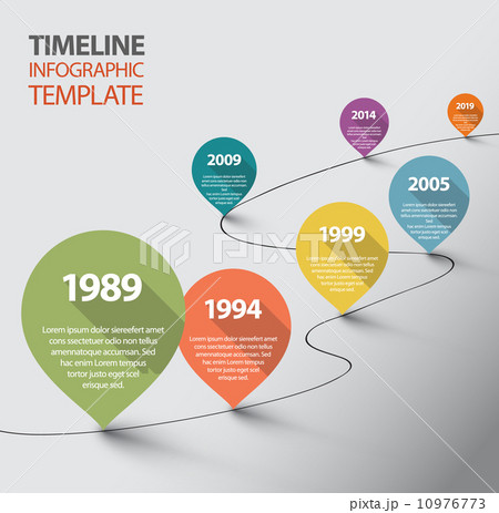 Infographic Timeline Template with pointers Infographic Timeline Template with pointers 10976773