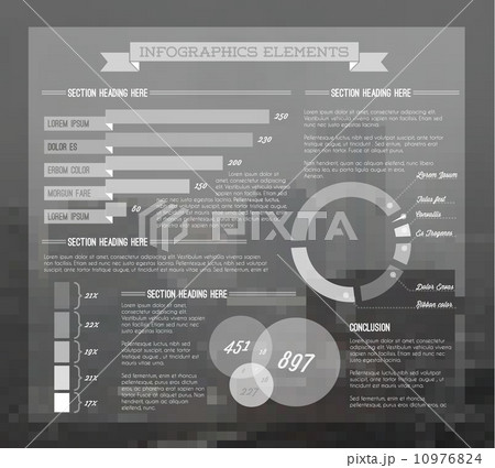 Transparent Vector set of Infographic elements 10976824