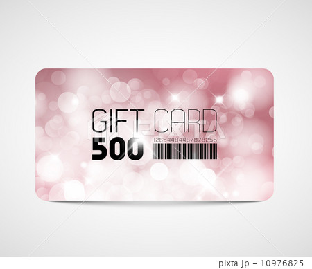Modern pink gift card template 10976825