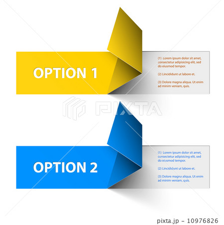 Set of Colorful Vector Sample option stickers 10976826