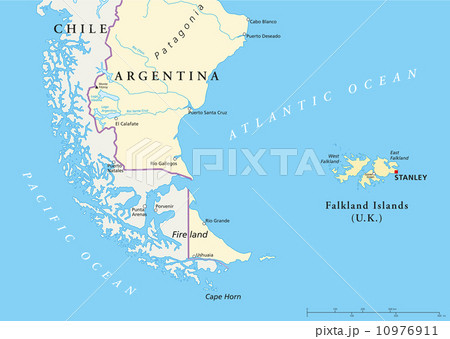 Falkland Islands Political Map 10976911