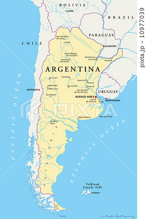 Argentina Political Map 10977039