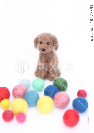 羊毛フェルトの犬 10977391