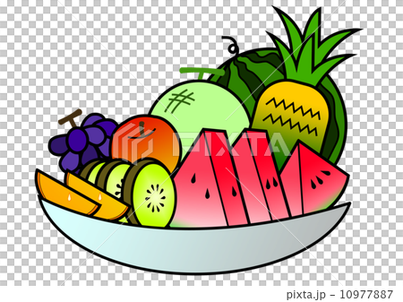 フルーツ盛り合わせのイラスト素材