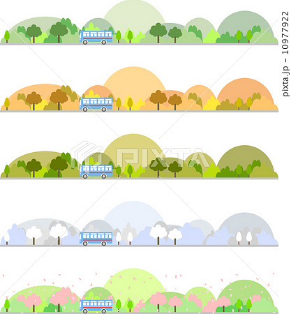 バス　季節 10977922