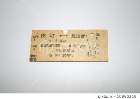 京浜東北線から大井町線への乗り入れ硬券切符 10980259