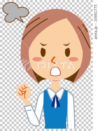 Angry business woman 10981775