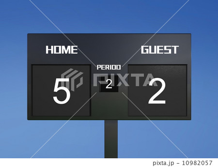 soccer scoreboard score 5 & 2 10982057