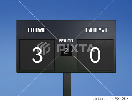 soccer scoreboard score 3 & 0 10982063