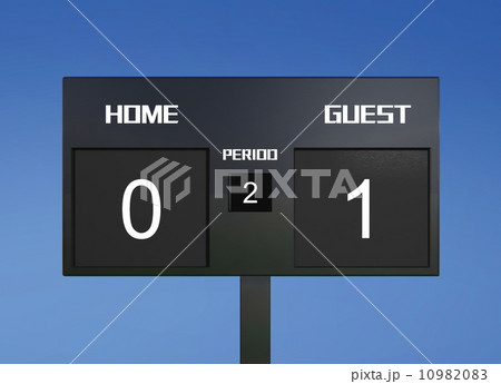 soccer scoreboard score 0 & 1 10982083