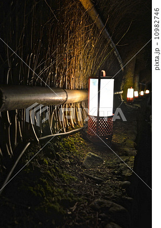 ランタン･垣根（竹林の小径／京都市右京区嵯峨） 10982746