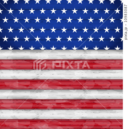 Wooden American Flag for Independence Day Wooden American Flag for Independence Day 10983087