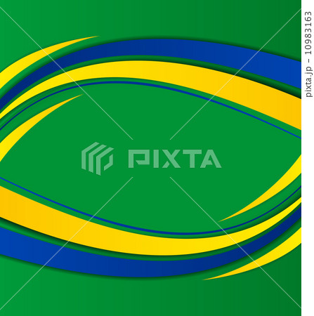 Abstract background in Brazil flag concept 10983163