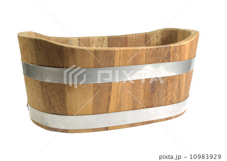 Brown Bucket on white background 10983929