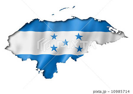 Honduras flag map 10985714