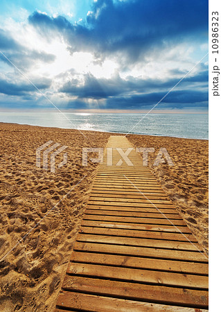 wooden path 10986323